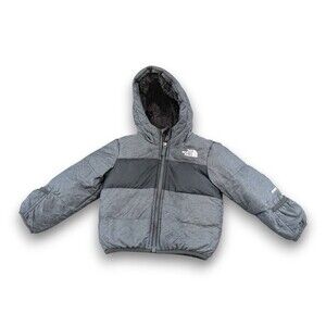 The North Face Kids Moondoggy Sherpa Puffer 550 Down Jacket Grey Toddler 12-18m